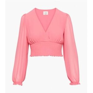 Aritzia Wilfred Wistful Blouse - Candy Drop